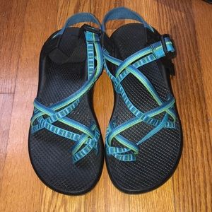 Blue/Green Chacos